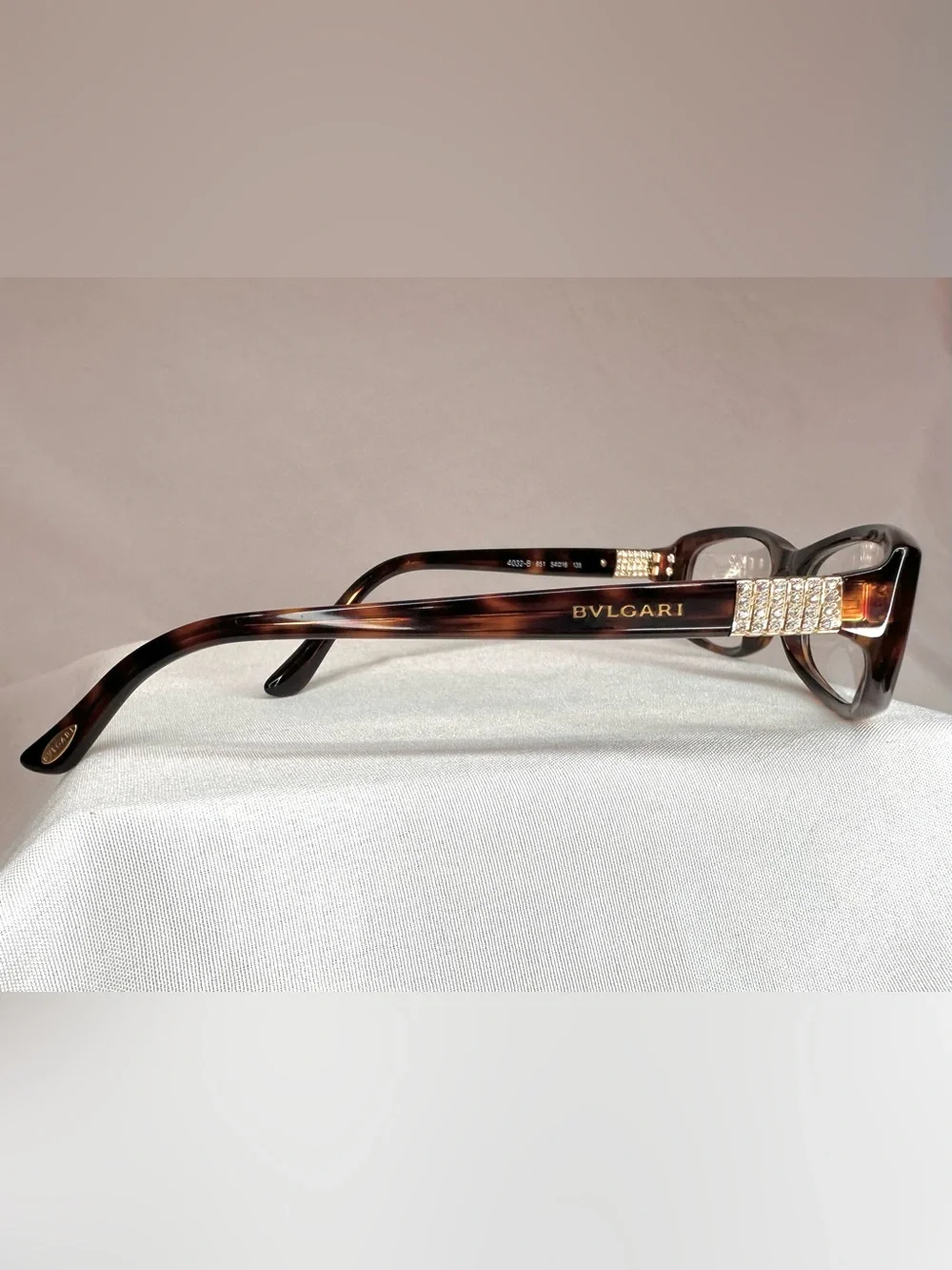 BVLGARI Women's Tortoiseshell Optical Glasses - Brown